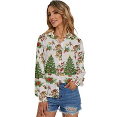 Women s Long Sleeve Button Up Shirt 