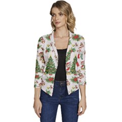 Women s Casual 3/4 Sleeve Spring Jacket 