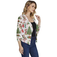 Women s Casual 3/4 Sleeve Spring Jacket 