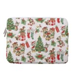 Christmas Texture, Pattern, Red, Tree, Craciun, Green, Christmas 14  Vertical Laptop Sleeve Case With Pocket