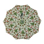 Christmas Texture, Pattern, Red, Tree, Craciun, Green, Christmas Automatic Folding Umbrella with Case (Large)