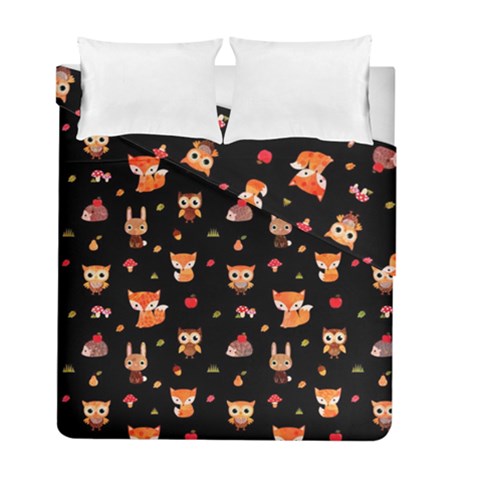 Cool Woodland Animal, Koteto, Scandinavian, Acorn Duvet Cover Double Side (Full/ Double Size) from ArtsNow.com