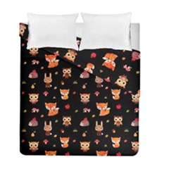 Cool Woodland Animal, Koteto, Scandinavian, Acorn Duvet Cover Double Side (Full/ Double Size) from ArtsNow.com