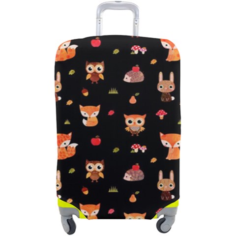 Cool Woodland Animal, Koteto, Scandinavian, Acorn Luggage Cover (Large) from ArtsNow.com