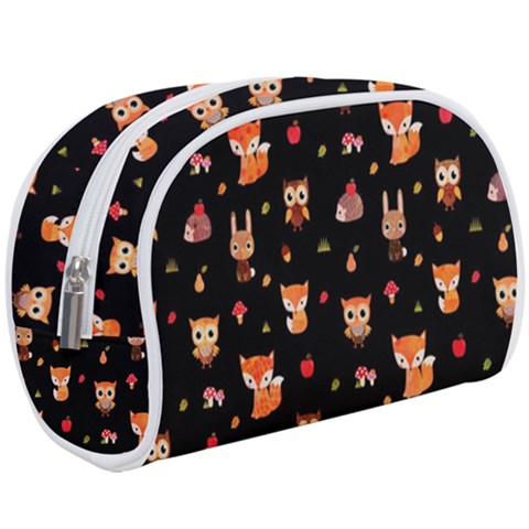 Cool Woodland Animal, Koteto, Scandinavian, Acorn Make Up Case (Large) from ArtsNow.com