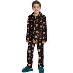 Kids  Long Sleeve Velvet Pajamas Set 