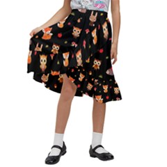 Kids  Ruffle Flared Wrap Midi Skirt 