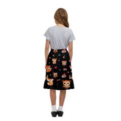 Kids  Ruffle Flared Wrap Midi Skirt 