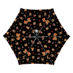 Cool Woodland Animal, Koteto, Scandinavian, Acorn Automatic Folding Umbrella with Case (Small) from ArtsNow.com