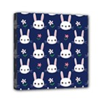 Cute Bunny Pattern, Easter, Koteto Mini Canvas 6  x 6  (Stretched)