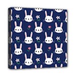 Cute Bunny Pattern, Easter, Koteto Mini Canvas 8  x 8  (Stretched)