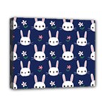 Cute Bunny Pattern, Easter, Koteto Canvas 10  x 8  (Stretched)