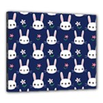 Cute Bunny Pattern, Easter, Koteto Canvas 24  x 20  (Stretched)