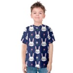 Cute Bunny Pattern, Easter, Koteto Kids  Cotton T-Shirt