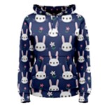 Cute Bunny Pattern, Easter, Koteto Women s Pullover Hoodie