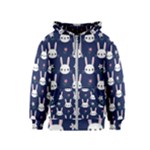 Cute Bunny Pattern, Easter, Koteto Kids  Zipper Hoodie