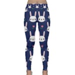 Cute Bunny Pattern, Easter, Koteto Classic Yoga Leggings