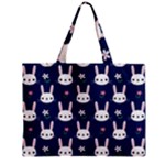 Cute Bunny Pattern, Easter, Koteto Zipper Mini Tote Bag