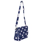 Cute Bunny Pattern, Easter, Koteto Shoulder Bag with Back Zipper