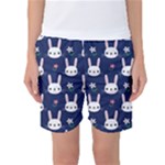 Cute Bunny Pattern, Easter, Koteto Women s Basketball Shorts