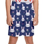 Cute Bunny Pattern, Easter, Koteto Kids  Basketball Shorts