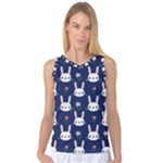 Cute Bunny Pattern, Easter, Koteto Women s Basketball Tank Top