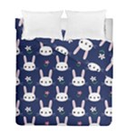 Cute Bunny Pattern, Easter, Koteto Duvet Cover Double Side (Full/ Double Size)