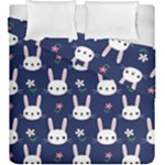 Cute Bunny Pattern, Easter, Koteto Duvet Cover Double Side (King Size)