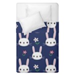 Cute Bunny Pattern, Easter, Koteto Duvet Cover Double Side (Single Size)