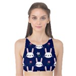 Cute Bunny Pattern, Easter, Koteto Tank Bikini Top