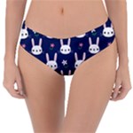 Cute Bunny Pattern, Easter, Koteto Reversible Classic Bikini Bottoms