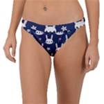 Cute Bunny Pattern, Easter, Koteto Band Bikini Bottoms