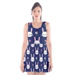 Cute Bunny Pattern, Easter, Koteto Scoop Neck Skater Dress