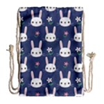 Cute Bunny Pattern, Easter, Koteto Drawstring Bag (Large)