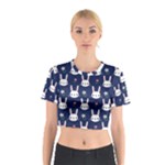 Cute Bunny Pattern, Easter, Koteto Cotton Crop Top