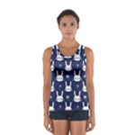 Cute Bunny Pattern, Easter, Koteto Sport Tank Top 