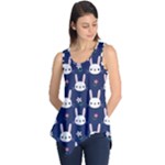 Cute Bunny Pattern, Easter, Koteto Sleeveless Tunic