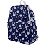 Cute Bunny Pattern, Easter, Koteto Top Flap Backpack