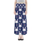 Cute Bunny Pattern, Easter, Koteto Full Length Maxi Skirt