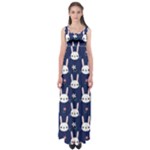 Cute Bunny Pattern, Easter, Koteto Empire Waist Maxi Dress