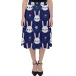 Cute Bunny Pattern, Easter, Koteto Classic Midi Skirt