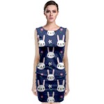 Cute Bunny Pattern, Easter, Koteto Classic Sleeveless Midi Dress