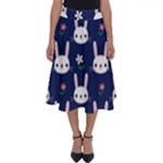 Cute Bunny Pattern, Easter, Koteto Perfect Length Midi Skirt