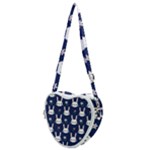 Cute Bunny Pattern, Easter, Koteto Heart Shoulder Bag