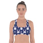 Cute Bunny Pattern, Easter, Koteto Cross Back Sports Bra