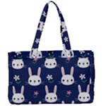 Cute Bunny Pattern, Easter, Koteto Canvas Work Bag