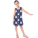 Cute Bunny Pattern, Easter, Koteto Kids  Sleeveless Dress