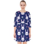 Cute Bunny Pattern, Easter, Koteto Smock Dress