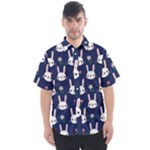 Cute Bunny Pattern, Easter, Koteto Men s Short Sleeve Shirt