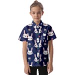 Cute Bunny Pattern, Easter, Koteto Kids  Short Sleeve Shirt